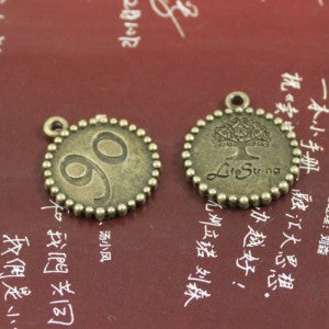 21mm Alloy Pendant Base Charm