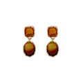 Vintage Maillard Leopard Print Heart Butterfly Houndstooth Acrylic Pearl Asymmetric Drop Earrings view 5