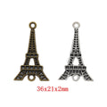 Zinc Alloy Eiffel Tower Charm Pendant for DIY Necklace Bracelet Jewelry Making view 1