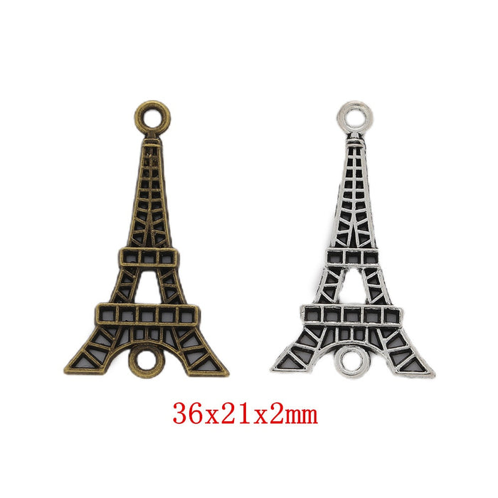 Zinc Alloy Eiffel Tower Charm Pendant for DIY Necklace Bracelet Jewelry Making
