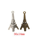 Zinc Alloy Eiffel Tower Charm Pendant No.360543 for DIY Necklace Bracelet Jewelry Making view 1