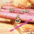 Vintage Music Note Alloy Charm Pendant 17x9mm