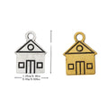 Zinc Alloy House Charm Pendant No.332089 for DIY Necklace Bracelet Jewelry Making view 1