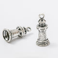 Antique Silver Zinc Alloy Lighthouse Charm Pendant for DIY Necklace Bracelet Jewelry Making view 1