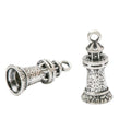 Antique Silver Zinc Alloy Lighthouse Charm Pendant for DIY Necklace Bracelet Jewelry Making view 2