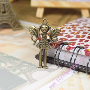 35x24mm Butterfly Fairy Alloy Charm Pendant