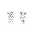Antique Silver Zinc Alloy Windmill Charm Pendant for DIY Necklace Bracelet Jewelry Making view 2