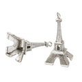 Zinc Alloy Eiffel Tower Charm Pendant No.753209 for DIY Necklace Bracelet Jewelry Making view 2