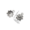 Zinc Alloy Spider Web Charm Pendant for DIY Necklace Bracelet Jewelry Making view 2
