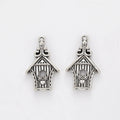 Zinc Alloy Birdhouse Charm Pendant for DIY Necklace Bracelet Jewelry Making view 2