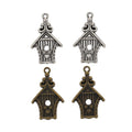 Zinc Alloy Birdhouse Charm Pendant for DIY Necklace Bracelet Jewelry Making view 4
