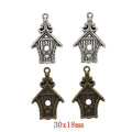 Zinc Alloy Birdhouse Charm Pendant for DIY Necklace Bracelet Jewelry Making view 1