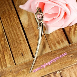 90x14mm Alloy Phoenix Hairpin Bookmark Charm Pendant