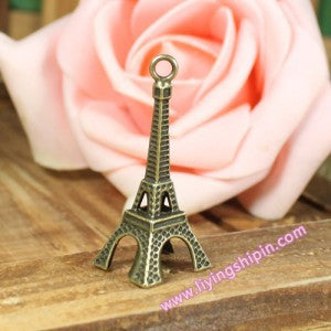 38x17mm Alloy Tower Charm Pendant