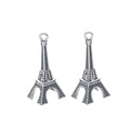 Zinc Alloy Eiffel Tower Charm Pendant No.015519 for DIY Necklace Bracelet Jewelry Making view 3