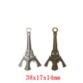Zinc Alloy Eiffel Tower Charm Pendant No.015519 for DIY Necklace Bracelet Jewelry Making view 1