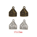 Zinc Alloy House Charm Pendant for DIY Necklace Bracelet Jewelry Making view 1