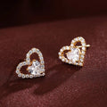 Valentine Gift Box Heart Stud Earrings Fashion Commuter Birthday Gift Jewelry For Women view 4