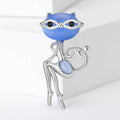 Alloy Cat Eye Fox Brooch Pin For Suits Coats And Lapels view 3