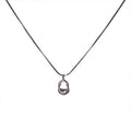 Minimalist Hollow Geometric Line Alloy Pendant Necklace Versatile Clavicle Chain view 5