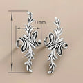 Korean Light Luxury Plant Grass Ear Clips, No Piercing Women's Fashion Earrings view 4