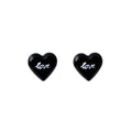 Vintage Maillard Caramel Amber Acrylic Heart Love Studs For Women Elegant Statement Earrings view 5