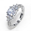 European Luxury Women's Wedding Ring, Hot Selling Fashion Jewelry Statement Bridal Finger Ring view 1