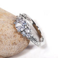 European Luxury Women's Wedding Ring, Hot Selling Fashion Jewelry Statement Bridal Finger Ring view 2