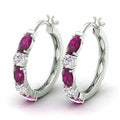 European Fashion Blue Sapphire Copper Ear Cuff Earrings For Women, Direct Jewelry view 7