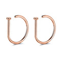 Unisex Sexy D Shape Nose Ring Punk Piercing Jewelry Multi Use Nose Hoop For Men And Women view 7