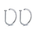 Unisex Sexy D Shape Nose Ring Punk Piercing Jewelry Multi Use Nose Hoop For Men And Women view 5