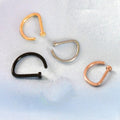 Unisex Sexy D Shape Nose Ring Punk Piercing Jewelry Multi Use Nose Hoop For Men And Women view 3