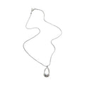 Stainless Steel Hollow Geometric Line Pendant Necklace Minimalist Metal Collarbone Jewelry view 5