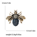 Alloy Rhinestone Bee Brooch Lapel Pin For Suit Decoration view 6
