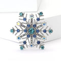 Alloy Rhinestone Snowflake Brooch For Women Blazers And Cardigans view 2