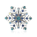 Alloy Rhinestone Snowflake Brooch For Women Blazers And Cardigans view 5