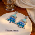 Creative Christmas Tree Star Sequin Acrylic Alloy Dangle Drop Party Statement Earrings view 4