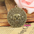 39mm Vintage Aztec Coin Pirate Style Charm Pendant