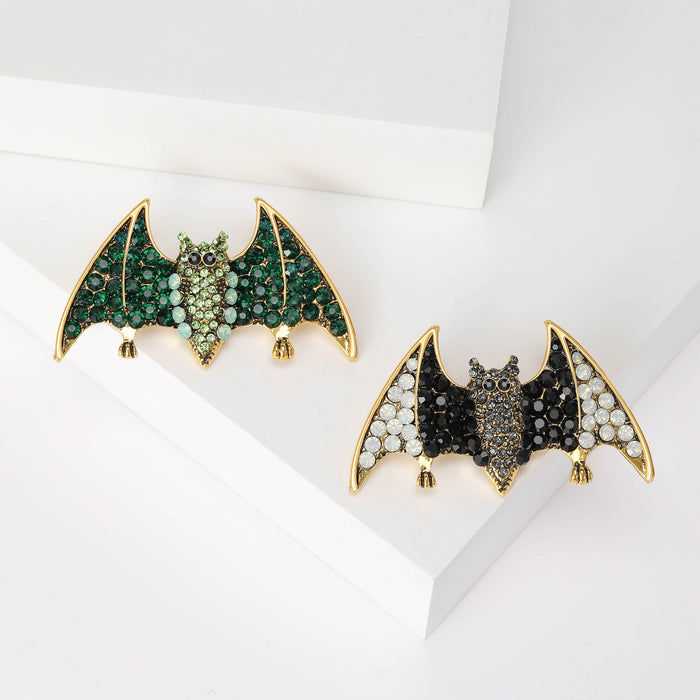 Metal Alloy Enamel Bat Brooch For Suits And Coat Accessories