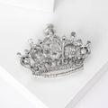 Alloy Rhinestone Crown Brooch Pin For Suits Coats And Scarves view 3