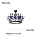 Alloy Rhinestone Crown Brooch Pin For Suits Coats And Scarves view 6
