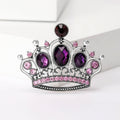 Alloy Rhinestone Crown Brooch Pin For Suits Coats And Scarves view 5