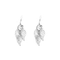 Hollow Leaf Multi Layer Star Long Tassel Drop Earrings For Women Creative Statement Jewelry view 5