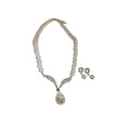 Light Luxury Teardrop Faux Pearl Necklace And Stud Earrings Jewelry Set view 5