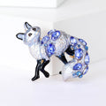 Alloy Enamel Fox Brooch Pin For Elegant Lapel Decoration view 3