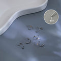 Minimalist Stainless Steel Heart Star Spiral Hoop Cartilage Studs For Women Geometric Wrap Earrings view 1