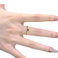 Copper Bamboo Joint Open Ring With Rhinestone New Chinese Geometric Ethnic Style Index Finger Jewelry view 5