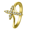 European American Zircon Inlaid Geometric Circle Ring Creative Engagement Wedding Jewelry view 6