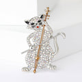 Alloy Enamel Cello Cat Brooch Cute Clothing Lapel Pin view 5