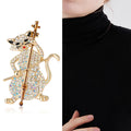 Alloy Enamel Cello Cat Brooch Cute Clothing Lapel Pin view 2